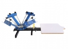 Manual Screen Printer - 4 color 1 station silk screen printing machine