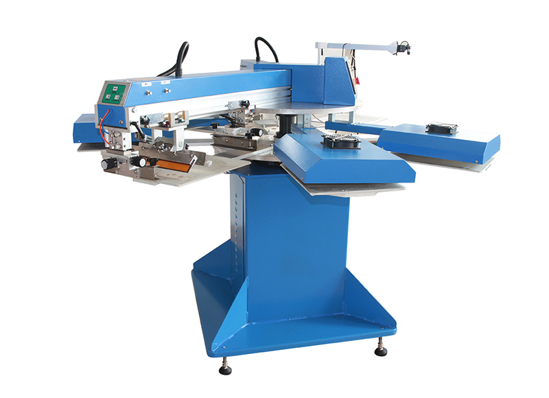  2 color 8 station automatic silk screen printing machin t shirt printing machine
