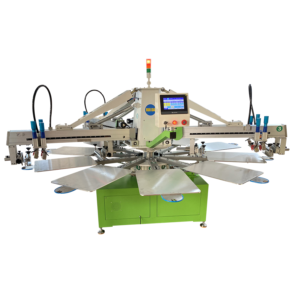  NM3010 3 color 10 stations automatic T shirt silk screen printing machine