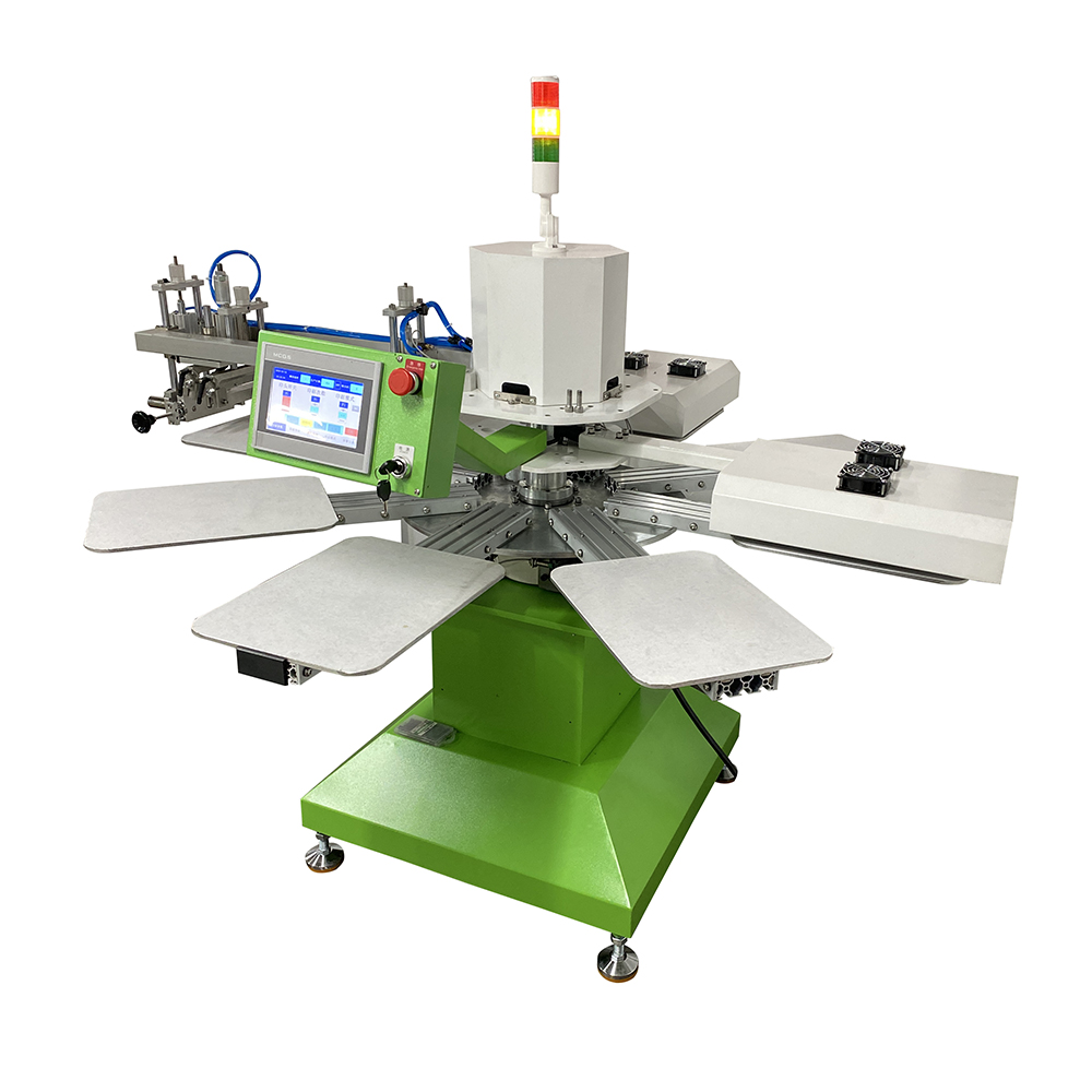 NM108 1 color 8 stations automatic T shirt silk screen printing machine